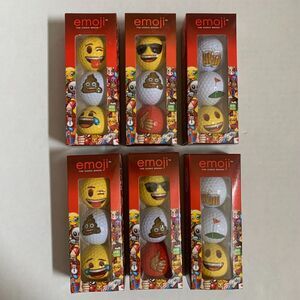 Emoji The Official Brand Lot Of 6 Golf Balls 18 Golf Balls Brand New